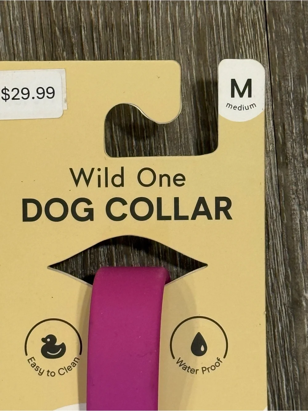 Wild One Dog Walking Set– Medium Collar, Standard Leash + Poop Bag - Orchid Pink